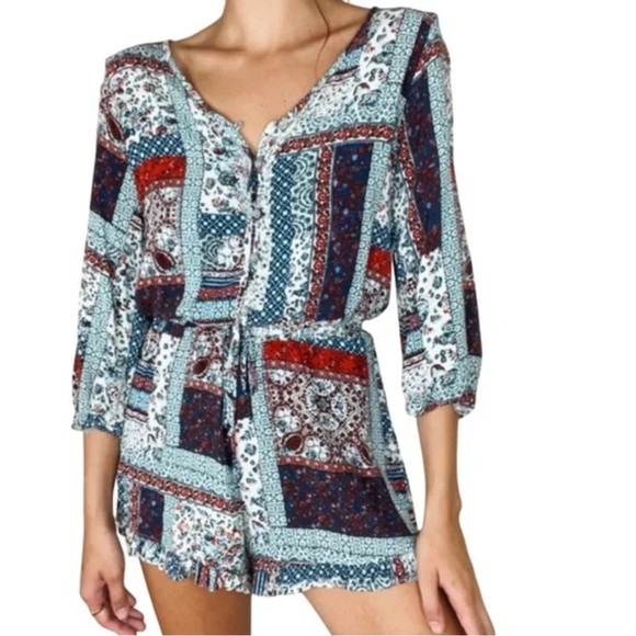 Target - Mossimo Patchwork Print Romper - Picture 5 of 5